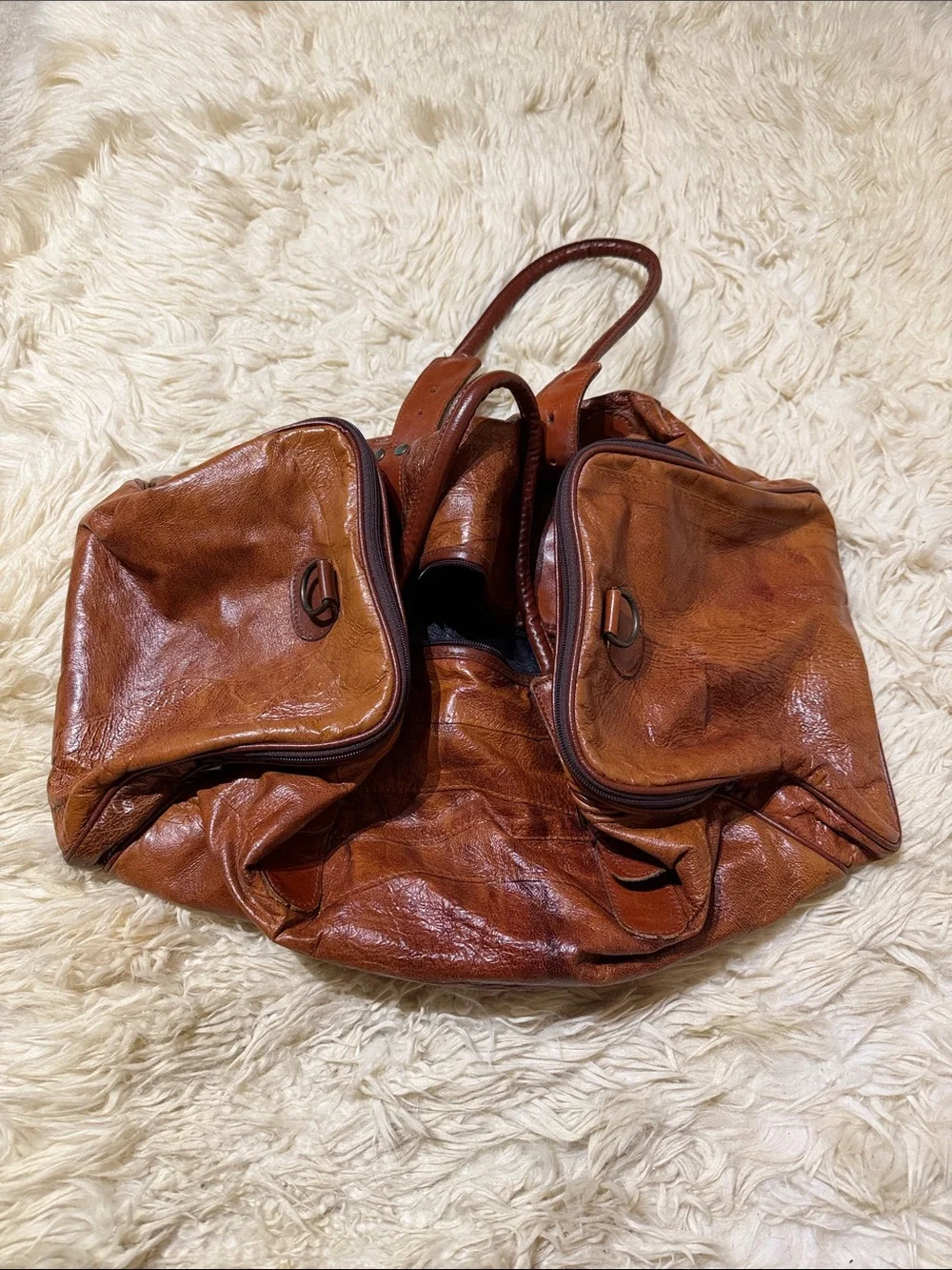 Authentic/ Genuine Leather Tote Bag 20”x10”x9